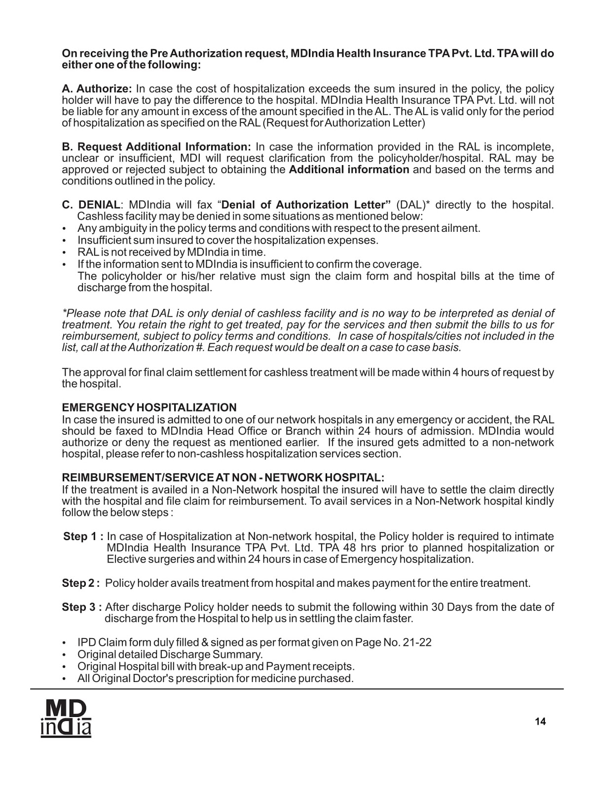 Health Insurance Tpa Claim Form Pdf