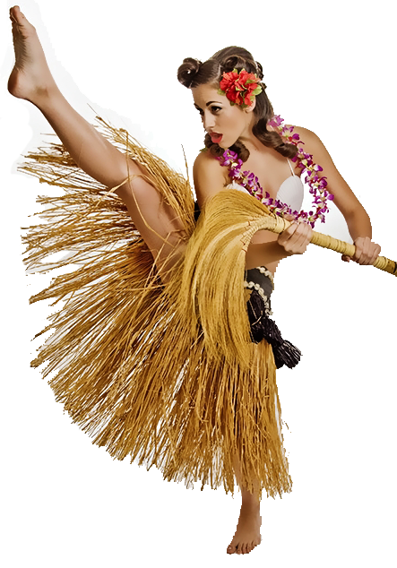 Tropical Hula dance.