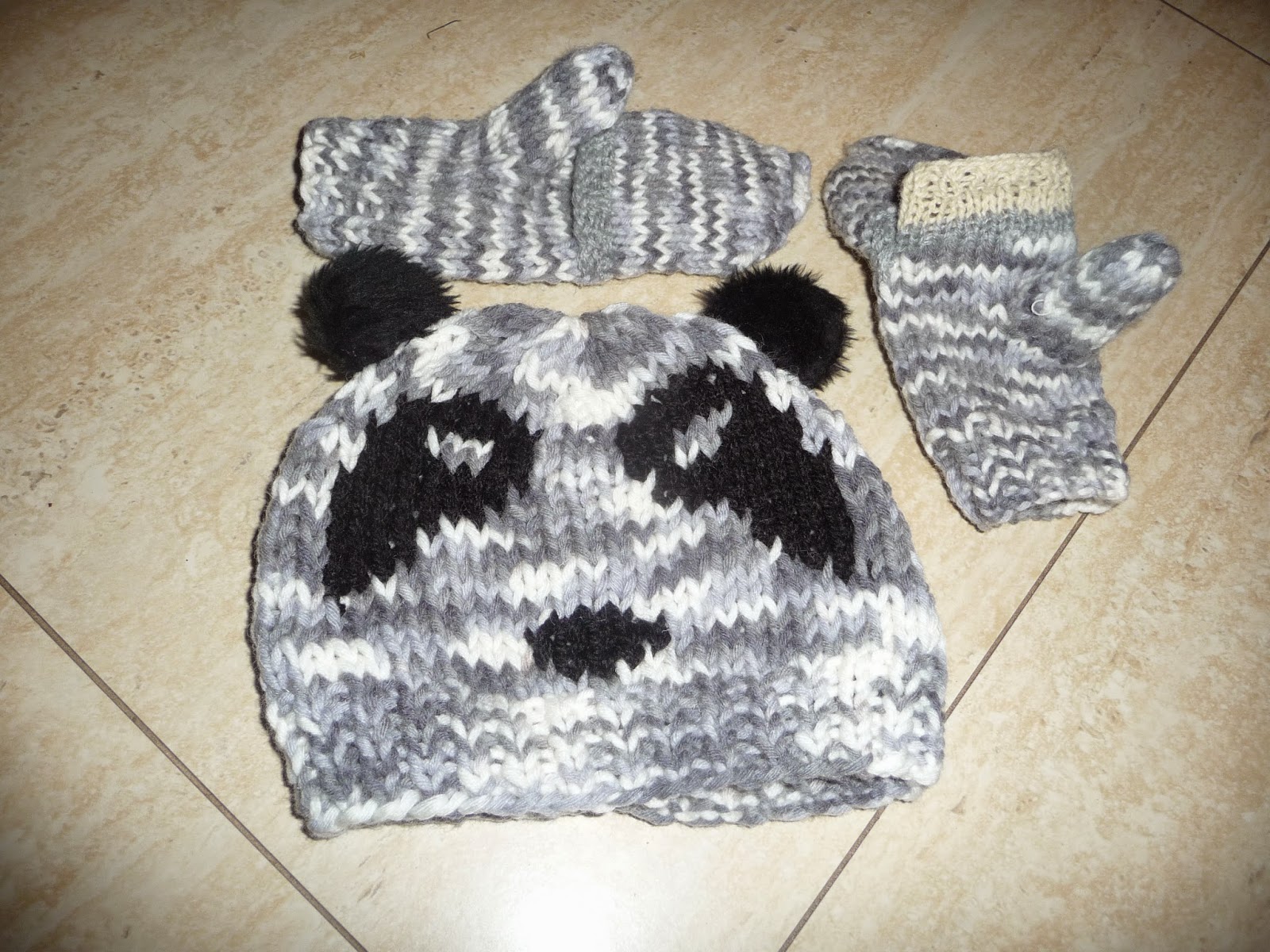 czapka panda czapka dziewczęca