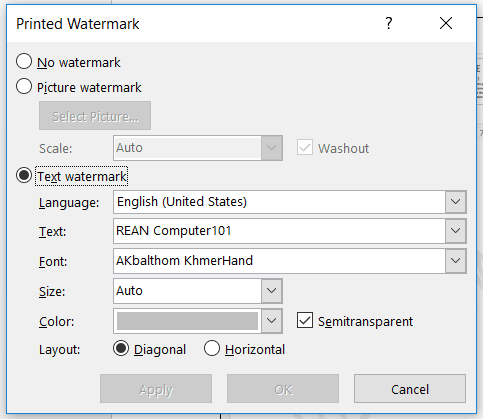 how to use custom watermark in microsoft word - rean computer 101 how to use custom watermark in microsoft word - rean computer 101
