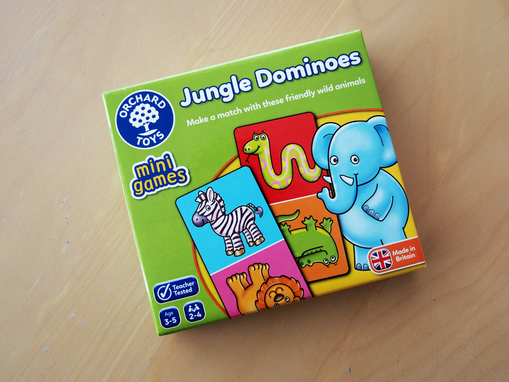 Orchard Toys game Jungle 2 sided Dominoes age 3,4,5,6,7 Education learn to count 