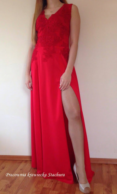 sukienka czerwona