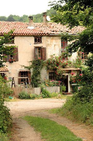exterior Beautiful French farmhouse exterior facade with brown shutters and rustic decor. French Farmhouse Decor Inspiration Ideas will take you on a romantic tour of images capturing this charming decor style. #Frenchfarmhouse #frenchcountry #exterior #provence #romanticdecor