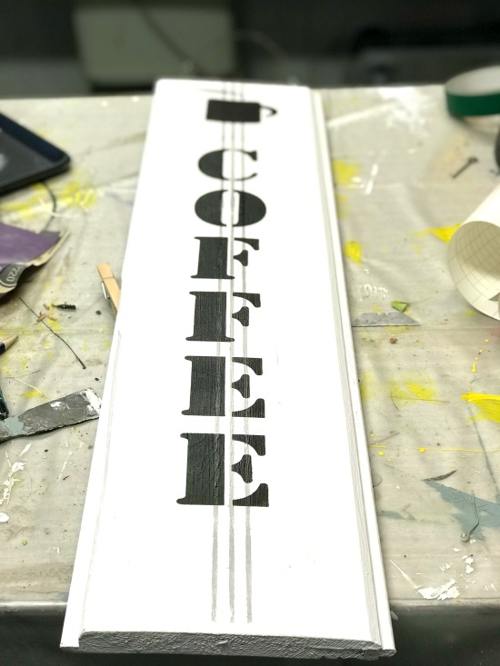 Rustic and Distressed Large Coffee Sign