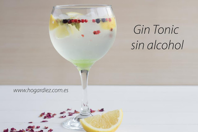 Gin tonic sin alcohol