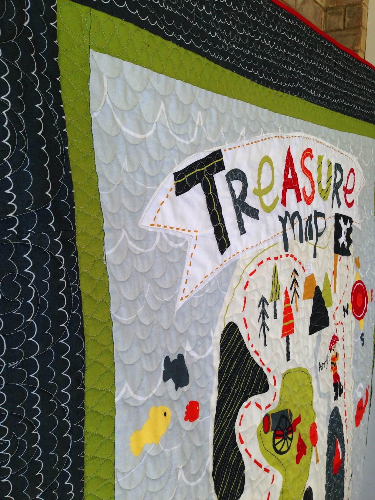 All the pretty Quilts Treasure Map Boy Quilt Kit