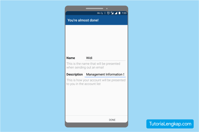Langkah setting email perusahaan pada smartphone dan hape