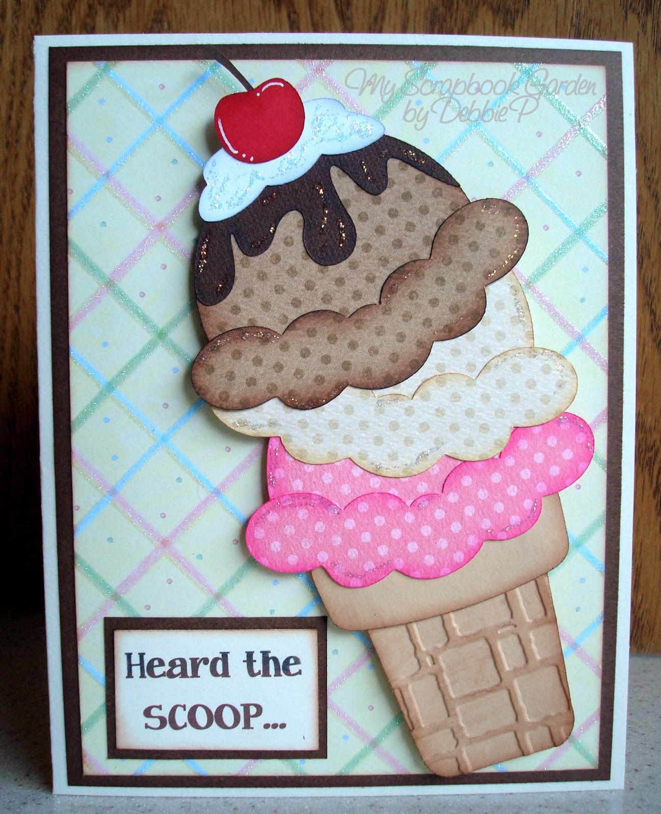 My Scrapbook Garden Heard the SCOOP Card