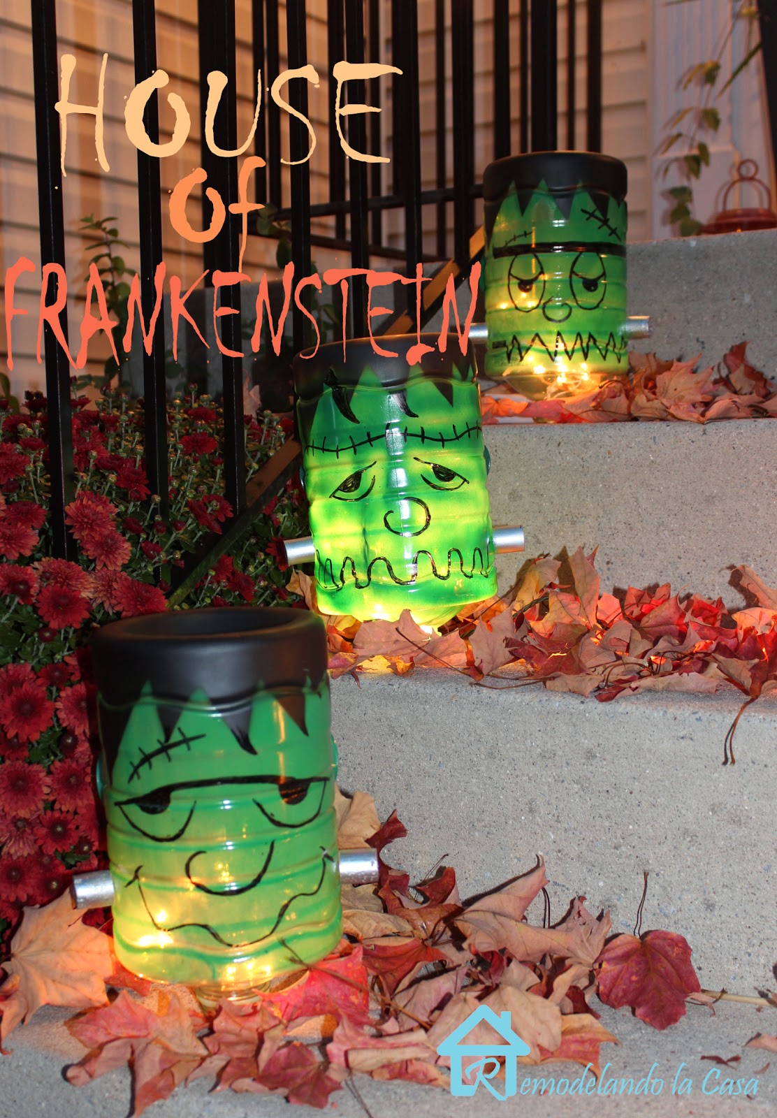 Frankenstein Halloween Decorations
 Frankenstein Decorations for Halloween Remodelando la Casa