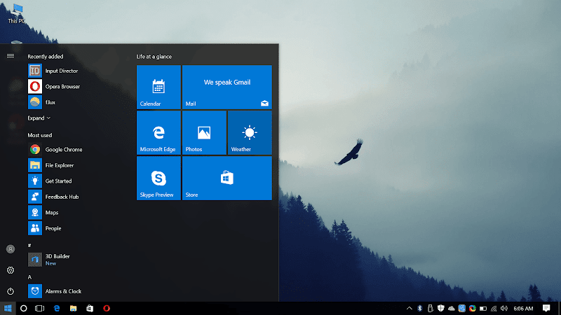 Windows 10 Desktop, September 2017