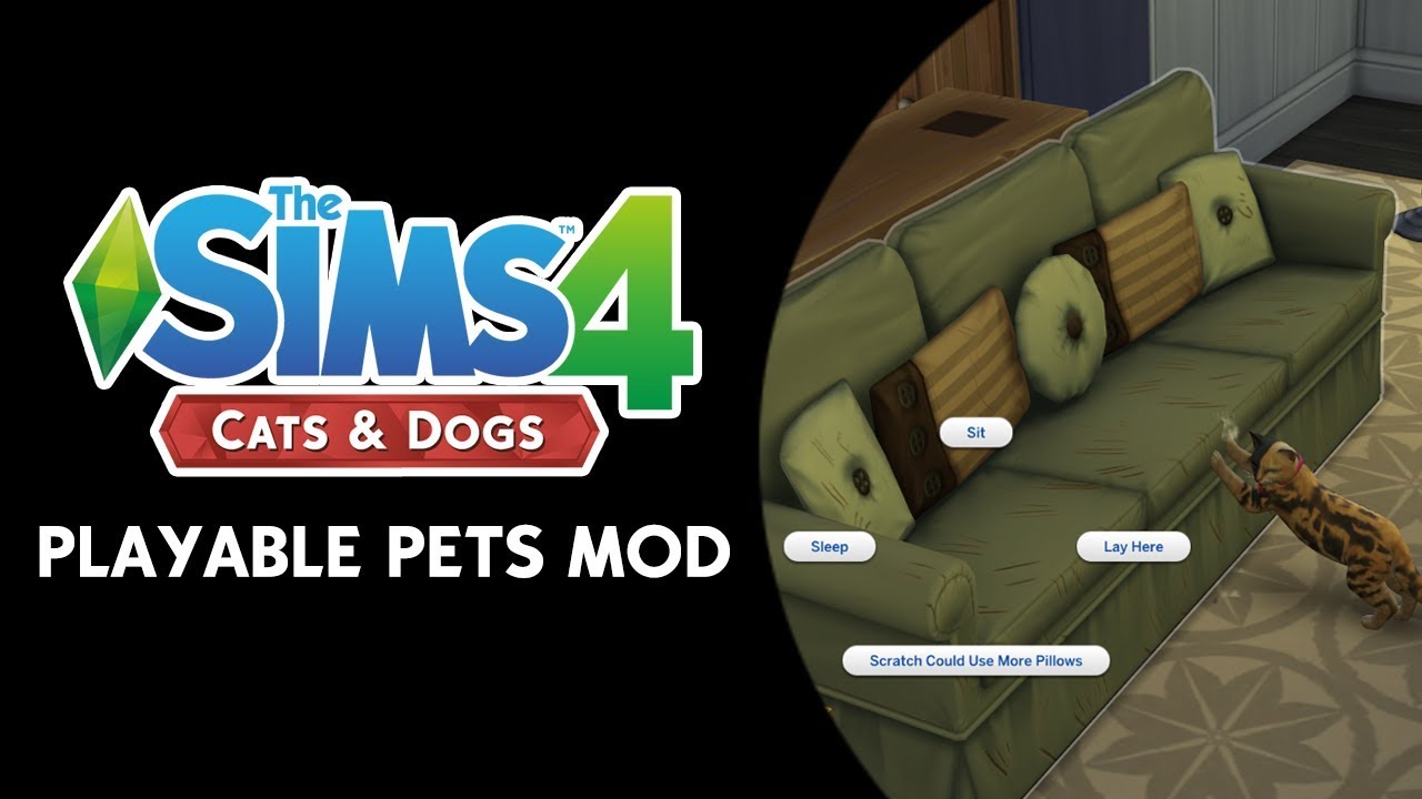 Download Mod Jogável Para Gatos E Cãesplayable Pets Mod The Sims 4