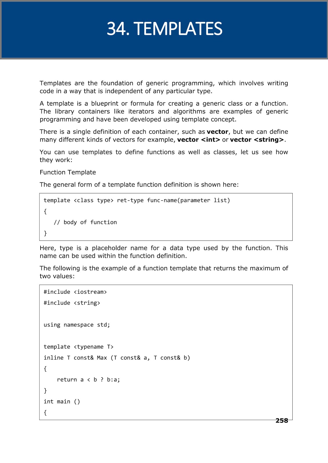Computer Languages and Work From Home Jobs: C++ LANGUAGE TEMPLATES