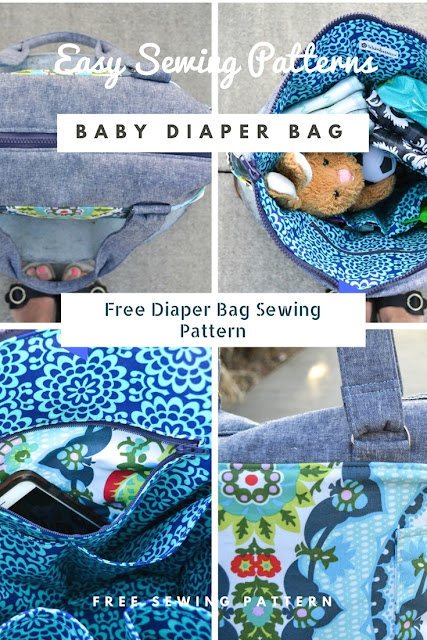 Easy to sew Diaper bag sewing pattern