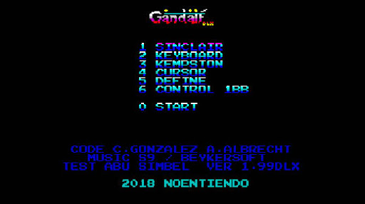 Descarga Gandalf Deluxe, una versión mejorada de un arcade para Speccy