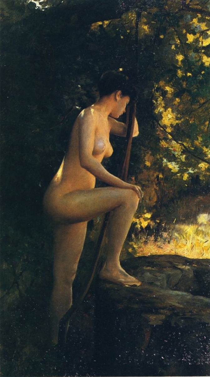 D.W.C. Naked in the Countryside - Painter Julius LeBlanc Stewart.