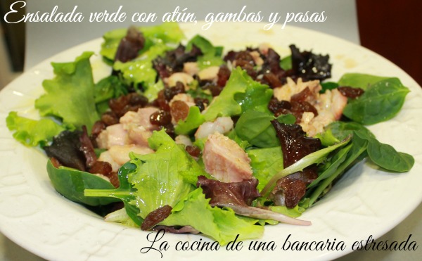 Receta de ensalada con gambas y atún