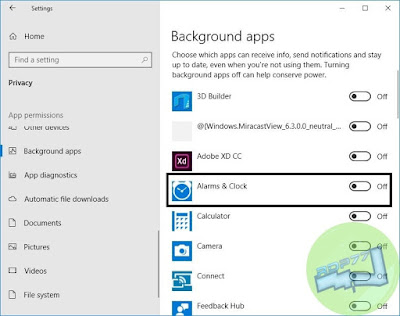 Cara Mematikan Background Apps Windows 10
