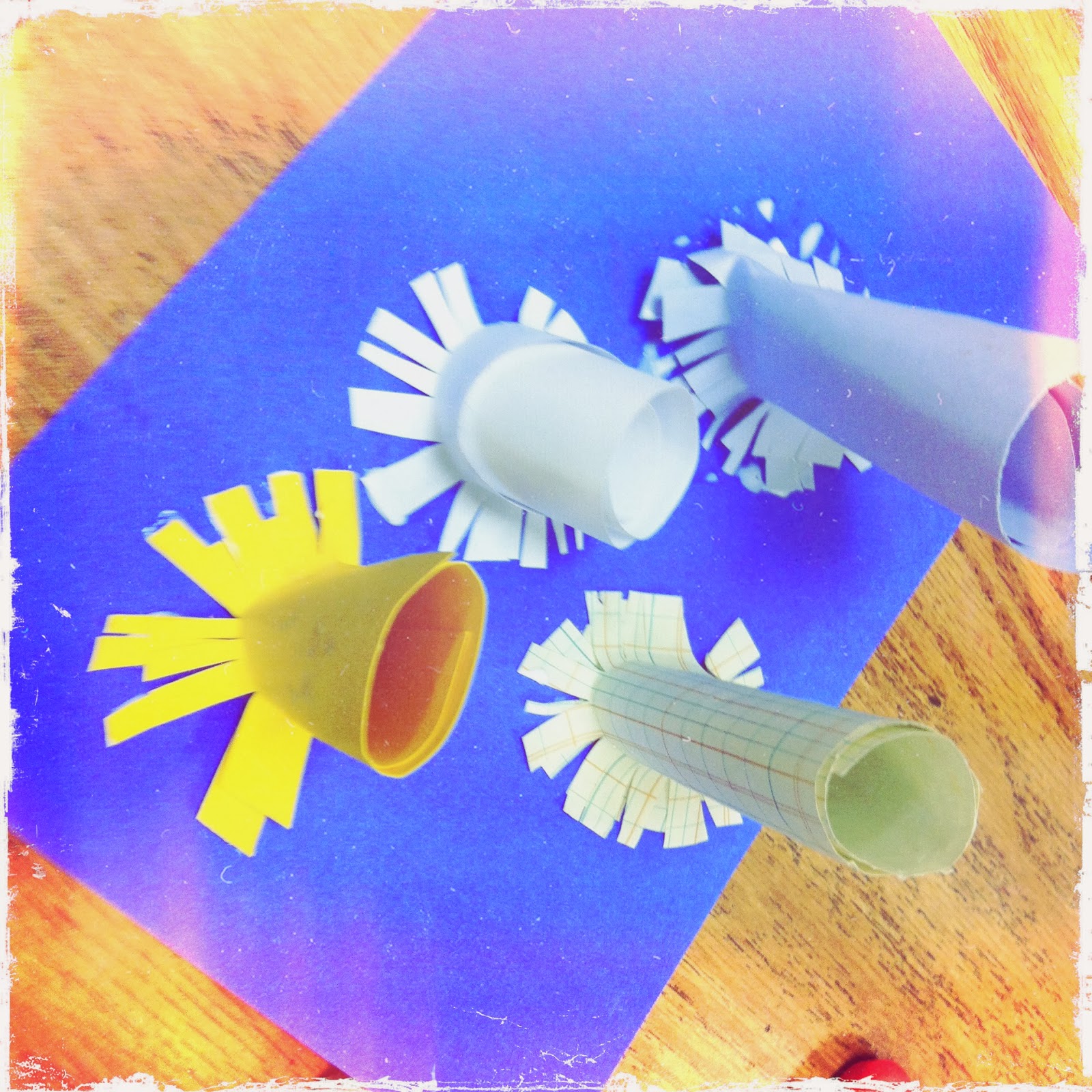 ChumleyScobey Art Room Paper Cylinder Sculpture