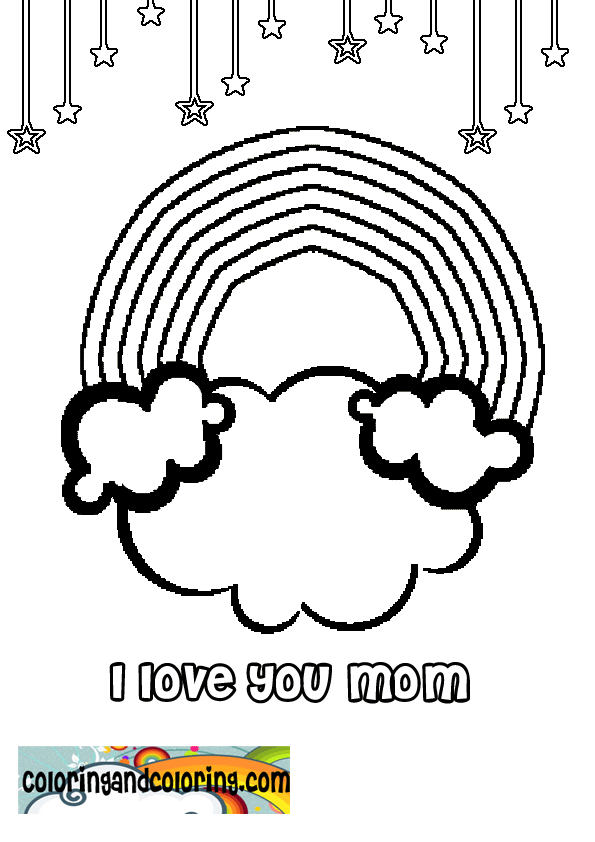i love u mom coloring pages - photo #36