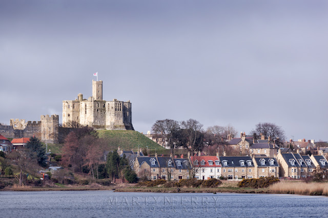 Warkworth Castle in the morning light by Martyn Ferry Photography