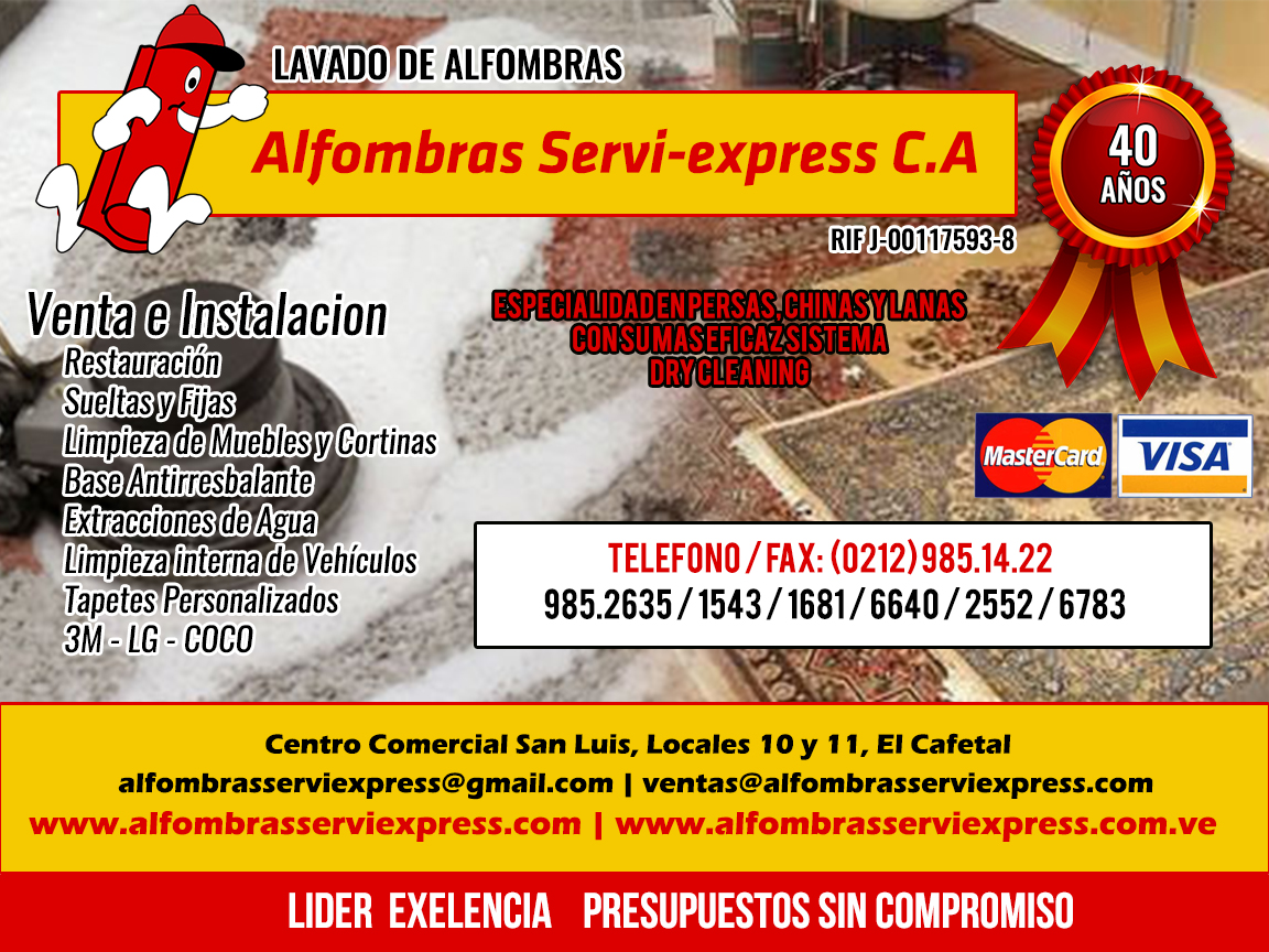 Alfombras Servi-express C.A en Paginas Amarillas tu guia Comercial Alfombras Servi-express C.A en Paginas Amarillas tu guia Comercial