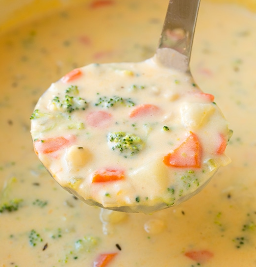 CHEDDAR BROCCOLI POTATO SOUP
