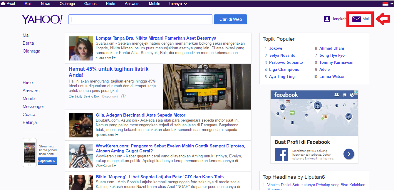 Cara Buat Email Yahoo Daftar Yahoo Mail Indonesia Lengkap Dengan