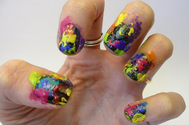 Casa de Polish: Splatter Paint Nails Tutorial