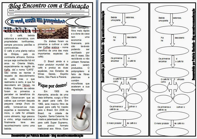 Atividades Sobre Cafe Atividades Sobre Cafe