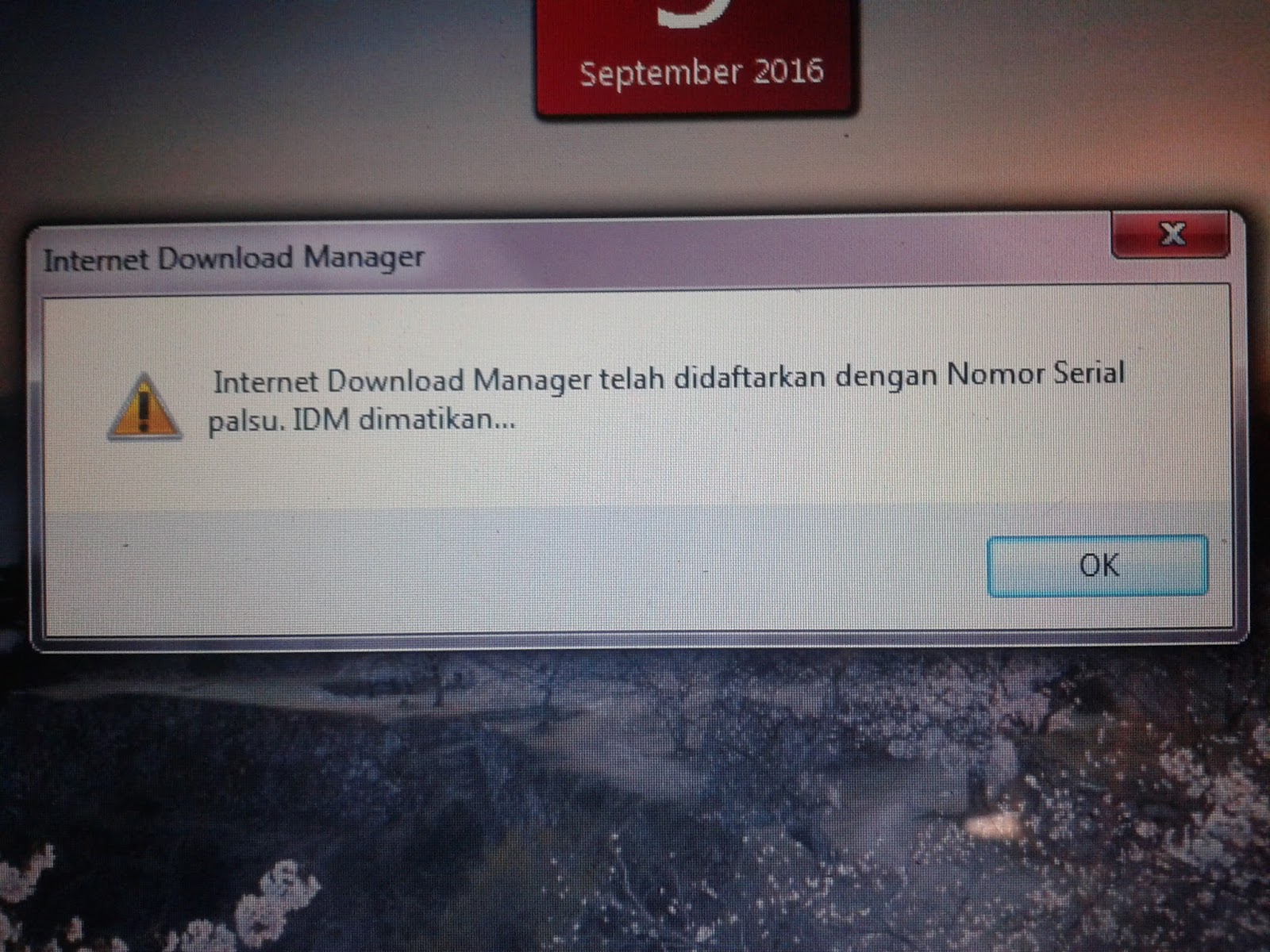 Cara mengatasi idm serial palsu