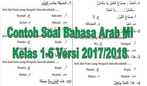 Contoh Soal Bahasa Arab Dan Kunci Jawabannya Dapatkan Contoh
