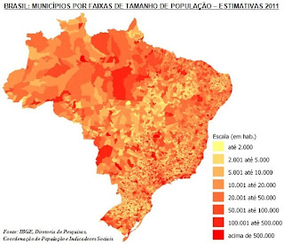 ESTIMATIVA POPULACIONAL IBGE 2011