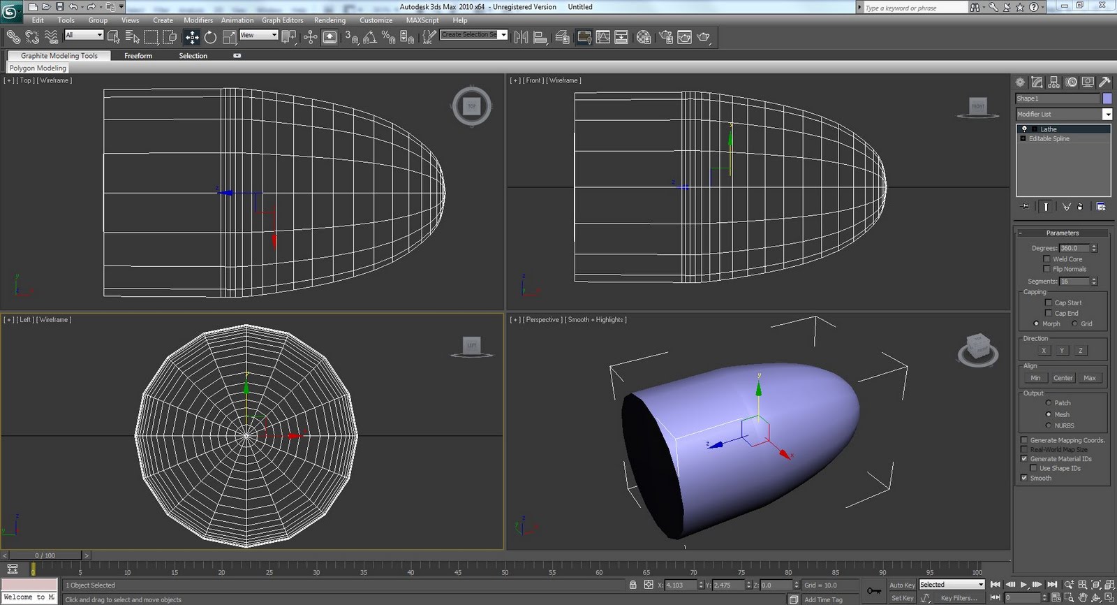 3D Modelling and Animation: Slow motion bullet