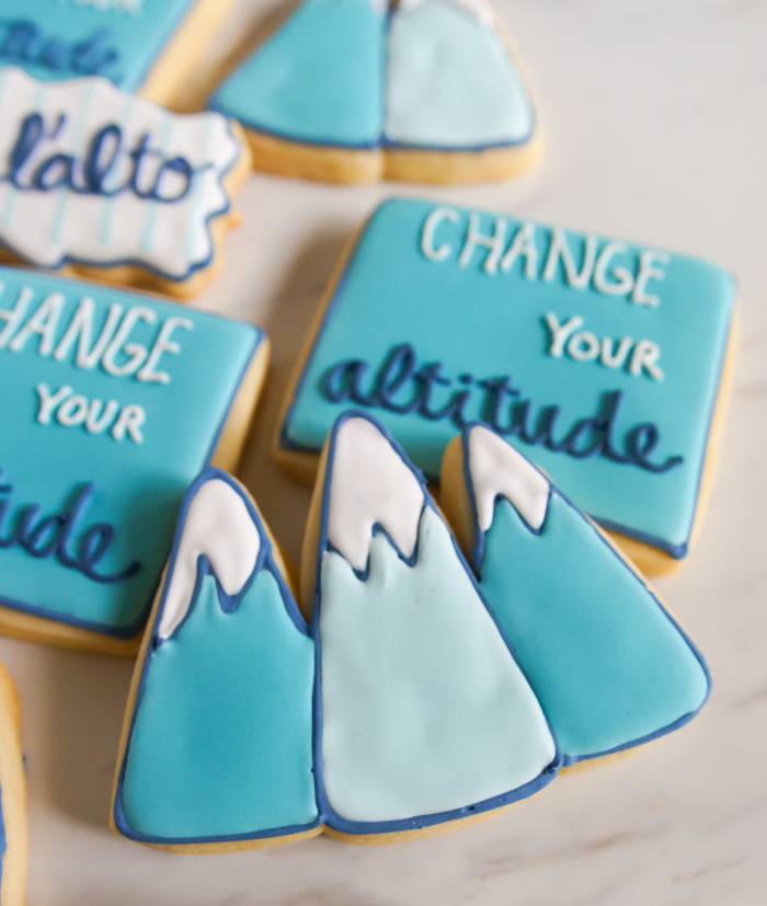 Change Your Altitude Mountain Decorated Cookies Inspired by Pier Giorgio Frassati