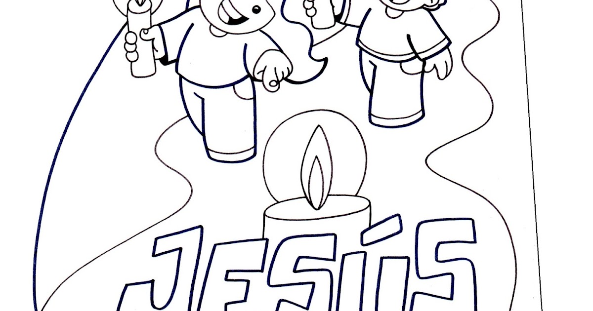 La Catequesis (El blog de Sandra): Dibujos para colorear Jesús con los