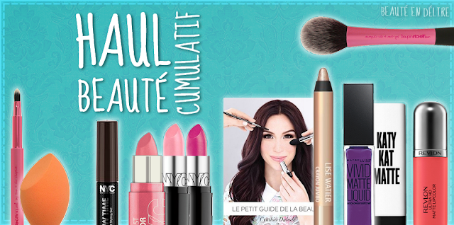 Vignette de l'article: Haul beauté cumulatif (livre, maquillages et pinceaux) par Beauté en délire.