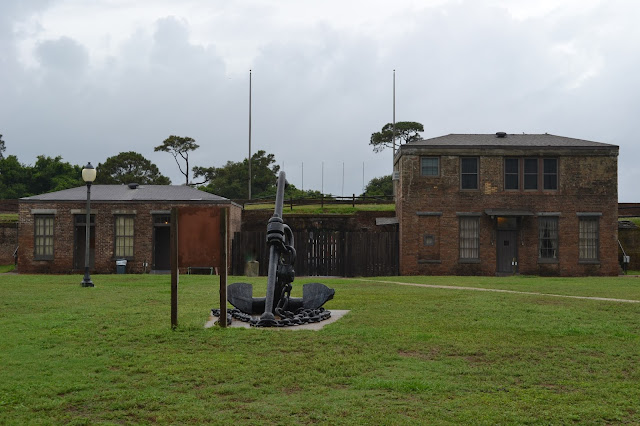Anchor from USS Hartford, Fort Gaines, Dauphin Island, Alabama