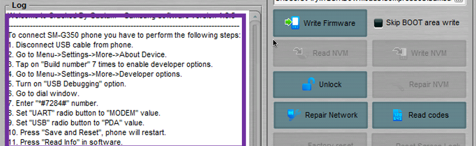 Flash Samsung Devices Using Octoplus - Step 4