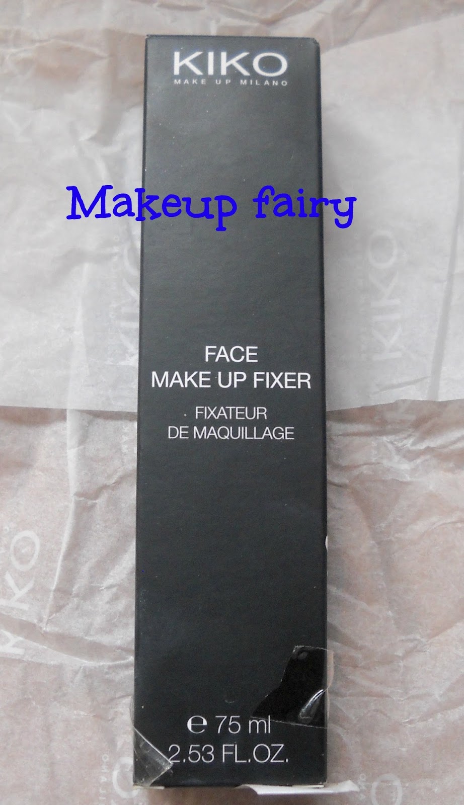 Tinklesmakeup One product review kiko spray makeup fixer