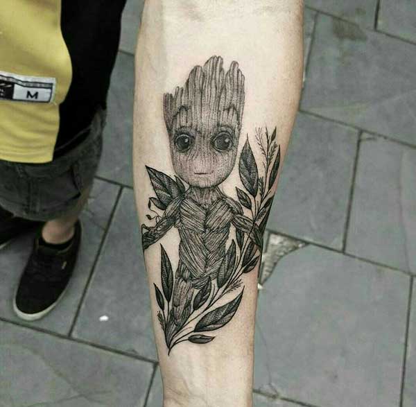 tatuagens do Groot tatuagens do Groot