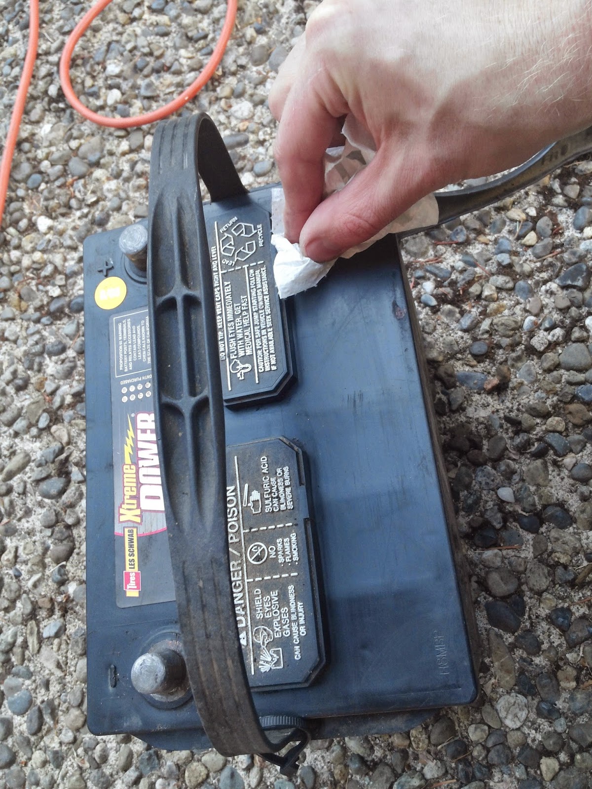 Havener Garage Howto Clean up corroded battery terminals