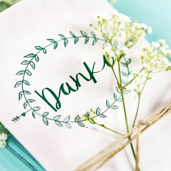 Freebie: Danke- Karte zum kostenlosen Download Freebie: Danke- Karte zum kostenlosen Download