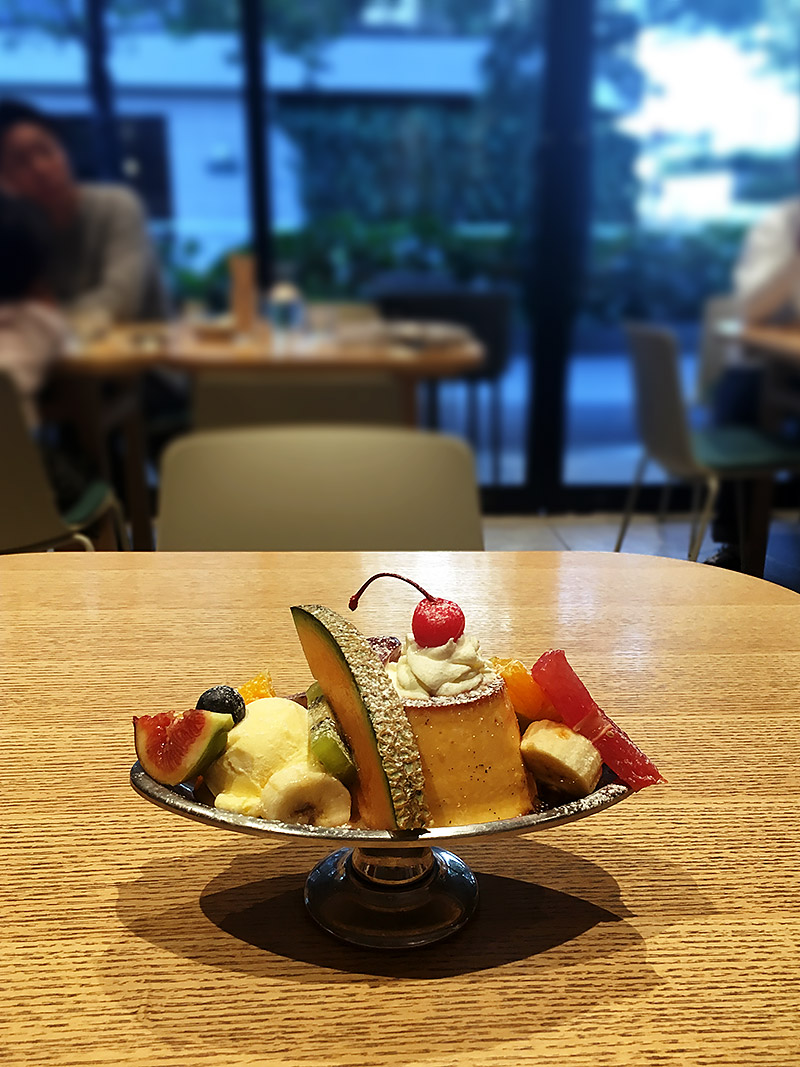 渋谷キャストの北欧カフェ『Åre(オーレ)』のプリンアラモード