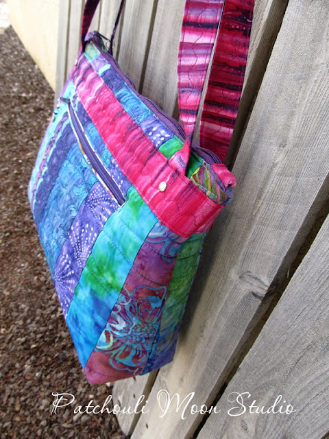 Patchouli Moon Studio~ Arabesque Bag in Purples-Pink-Aqua