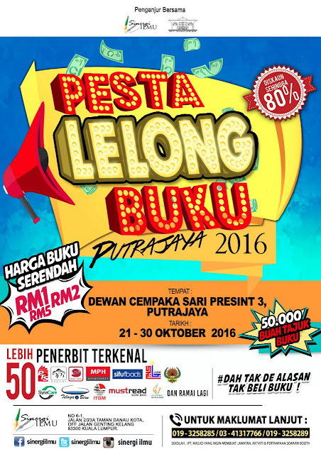 Jom ke Pesta Lelong Buku Putrajaya 2016