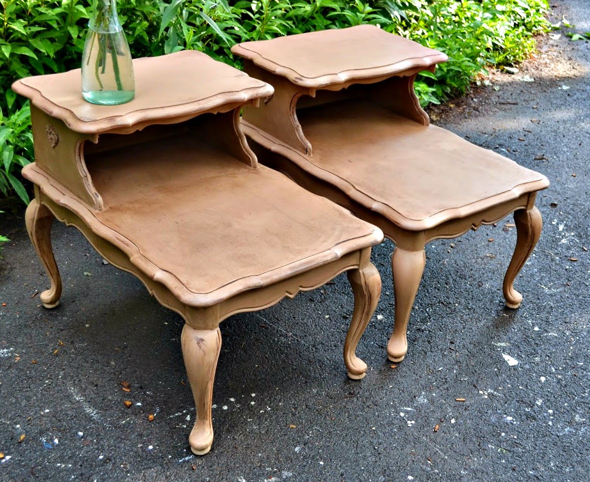 Heir and Space A Pair of French Country Side Tables