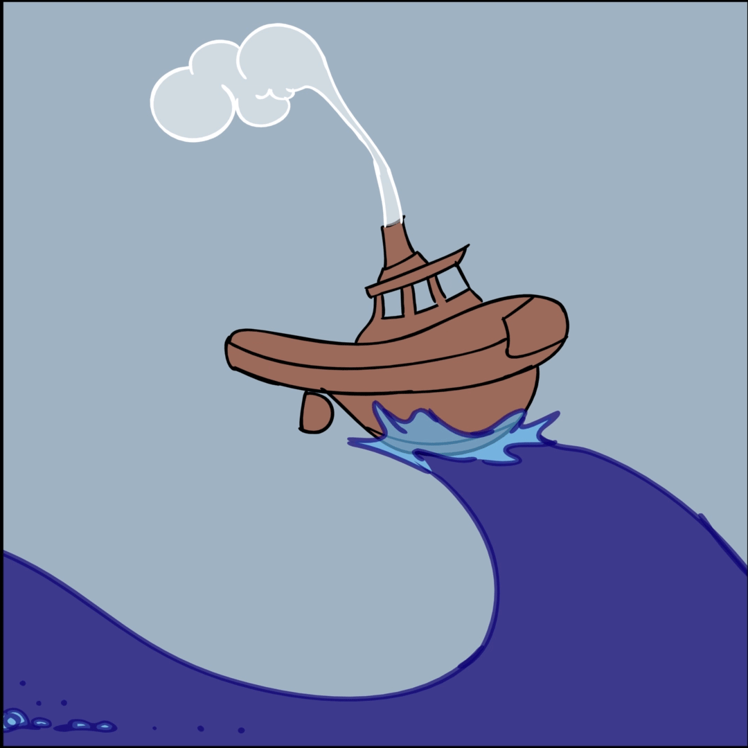 Chad Bierdeman Art and Animation Rough Seas Captain!