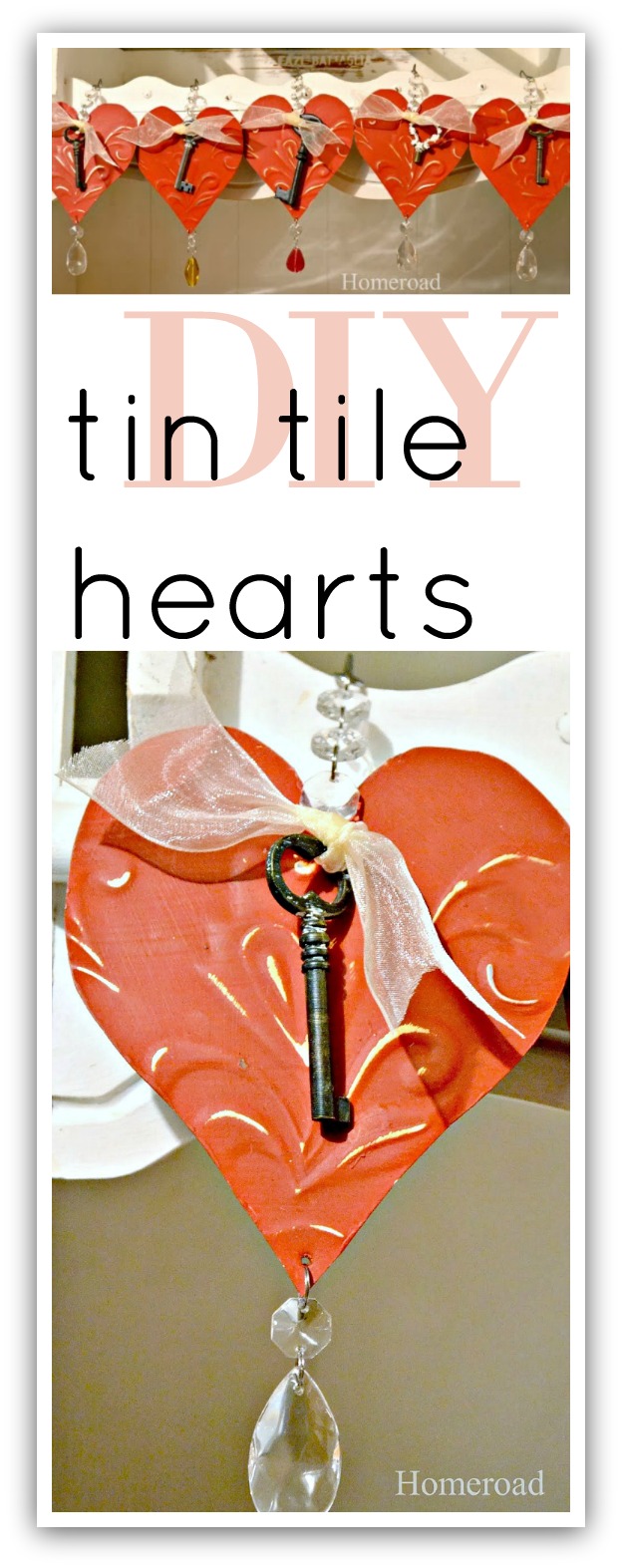 Tin Heart Ornaments for Your Valentine