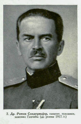 Dr. Roman Sondermajer, medical staff colonel, succesor to Genčić until Autumn 1917
