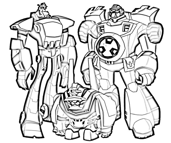 Transformers and Voltron - Coloring Pictures